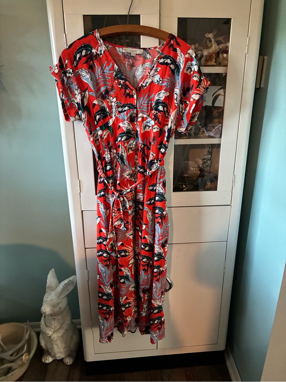 Loft sz 2 Dress euc Floral button down